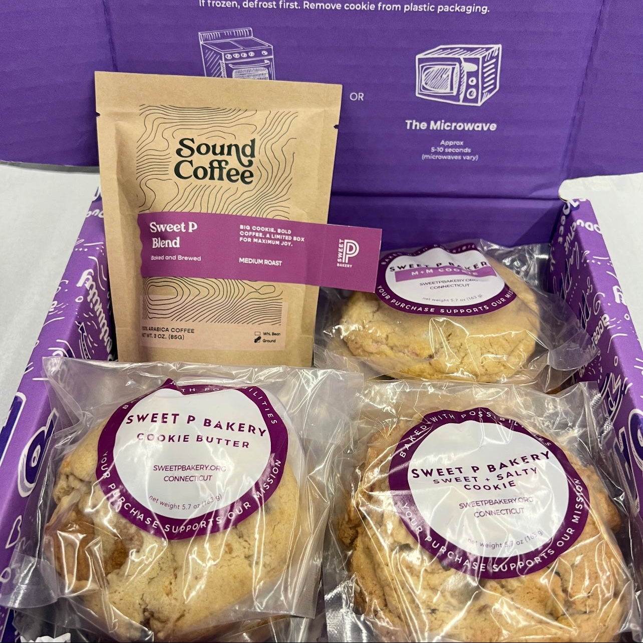 Baked + Brewed Colossal Cookie Box (Cookies + Coffee)